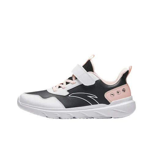 Antakids Легкие амортизаторы низкий топ детские беговые кроссовки черный белый розовый