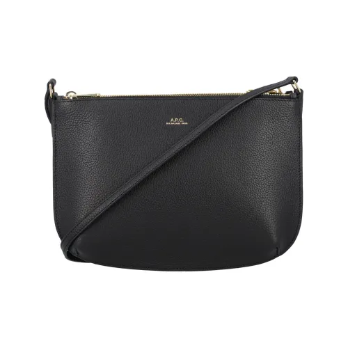 A.P.C Телячья кожа Сумка через плечо Сумка на плечо Женская Черная