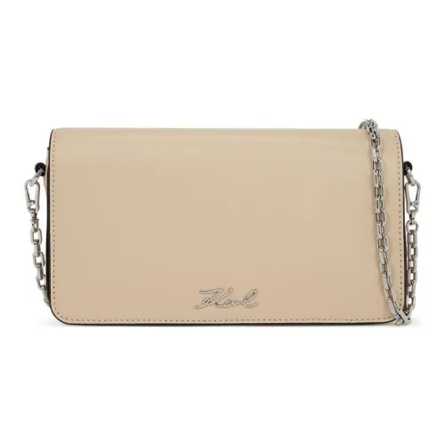 KARL LAGERFELD Кожа Сумка через плечо Женская Бежевая