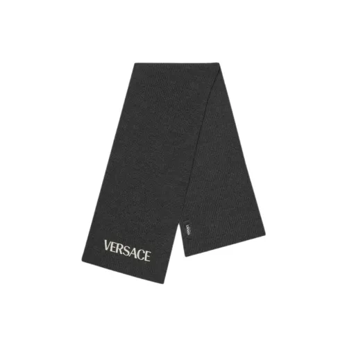 VERSACE Новая шерсть вязаные шарфы для детей черный