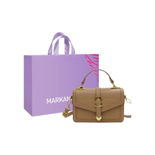 MARKANGARO ПУ (полиуретан) Маленькая квадратная сумка одно плечо обычная унисекс муссовый черный хаки