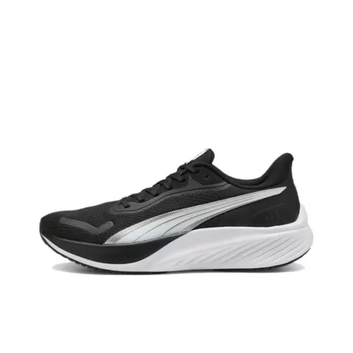 PUMA Pounce Lite Устойчивый к истиранию Низкий Топ Повседневные Беговые кроссовки Унисекс Черный Белый
