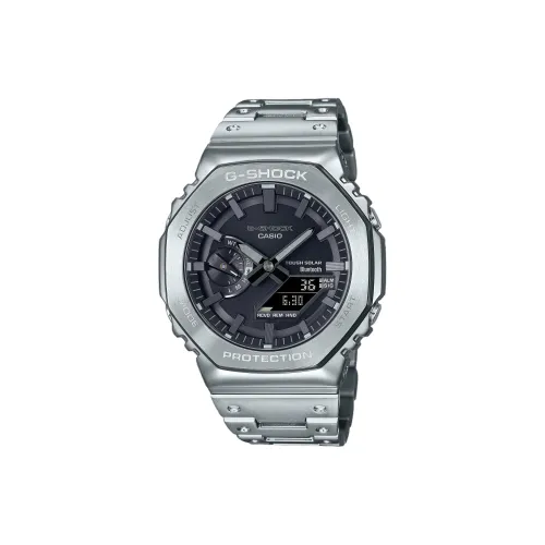 CASIO Full Metal Series Солнечный Кварцевый Механизм Нержавеющая Сталь Ремешок Часы Мужские Черный Циферблат