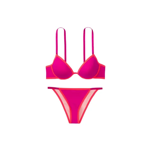 Victoria's Secret Комплект нижнего белья для женщин ярко-оранжевый красный