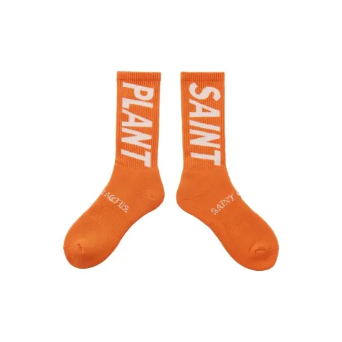 SAINT Mxxxxxx CPFM Collaboration 1 шт Апельсин Унисекс MID Носки до икры