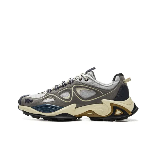 LiNing Противоскользящий Отскок MID Топ Casual Унисекс Серый Синий