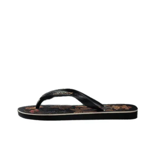 Havaianas Резиновая подошва устойчивая к истиранию противоскользящая шлепанцы женские черный красный желтый