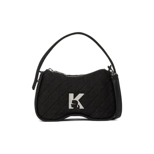 KARL LAGERFELD Хлопок Сумка через плечо Сумка Женская Черная