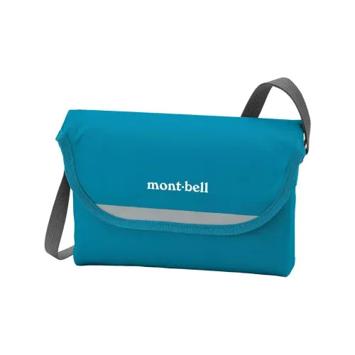 MONTBELL Нейлоновая сумка через плечо маленькая унисекс павлин синий