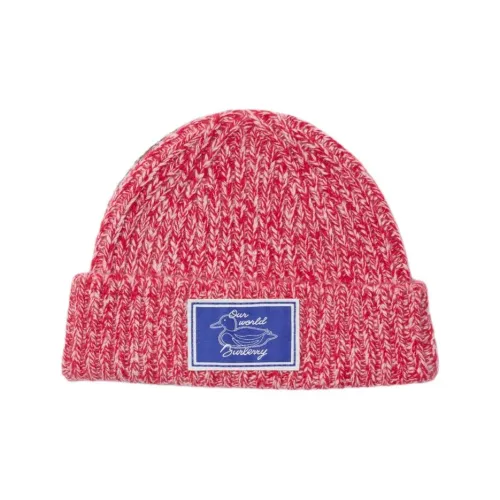 Burberry Кашемир Эластан Полиамид Шапки-бини Детский Красный Серый