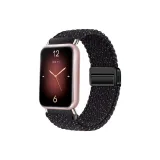 Магнитная застежка, нейлон, ткань, вязаный ремешок - [Звездный черный]