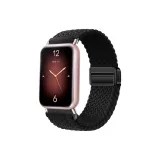 Магнитная застежка, нейлон, ткань, вязаный ремешок - [черный]