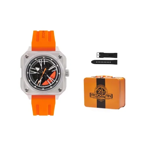 SR R8 Car WHEEL Кварцевый механизм Резиновый ремешок Часы Мужские часы Черный циферблат