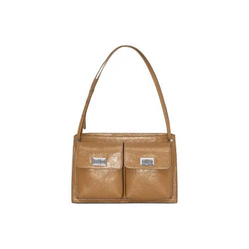 By Far Billy Овечья шкура Сумка на плечо Женская Карамельный коричневый