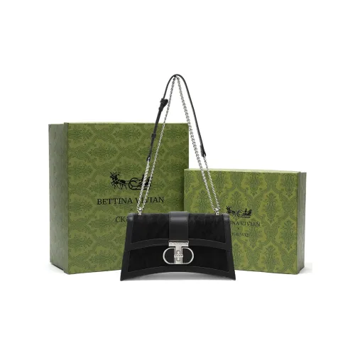 BETTINA VIVIAN ПУ (полиуретан) Сумка через плечо Стандартная Женская Черная