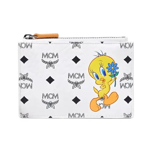 MCM Кошелек из кожи держатель для карт унисекс белый