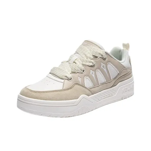KELME Slip-resistant Abrasion-resistant Lightweight Low-Top Casual Shoes Women's Ecru KELME Противоскользящий Устойчивый к истиранию Легкий Низкий Топ Повседневная Обувь Женская Экрю