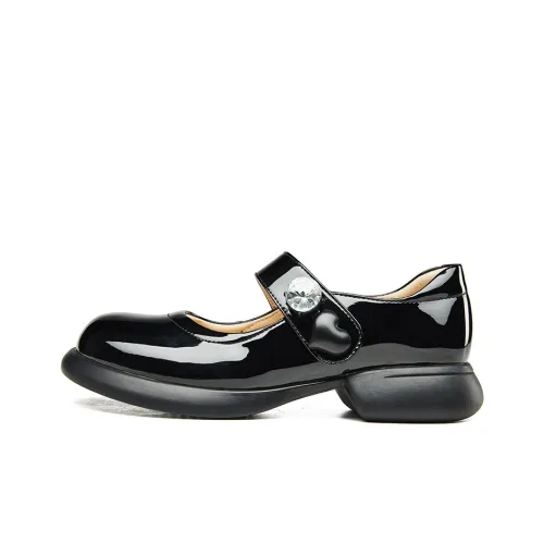 KANGNAI Квадратный каблук Mary Jane обувь 3,2 см женская