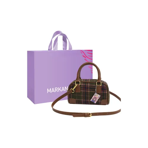 MARKANGARO ПУ (полиуретан) Подушка Сумка Одно Плечо Сумка Стандартная Женская Черная Темно-Коричневая Хаки Экрю