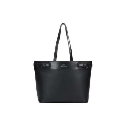 ARMANI EXCHANGEAE ПУ (полиуретан) Сумка-тоут Сумка для покупок Женская сумка Черный