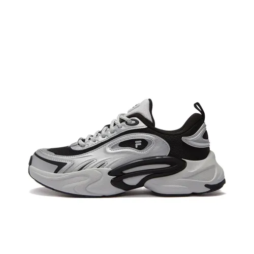 FILA FUSION FORCE Gravity Shoes визуально увеличивает рост устойчивый к истиранию низкий топ кэжуал женский серый