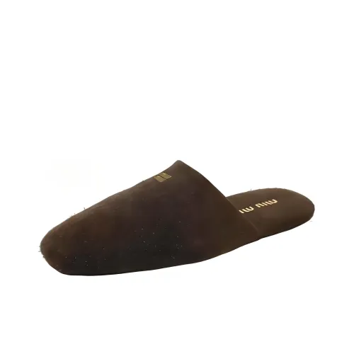 MIU MIU Домашние тапочки Женские Умбра