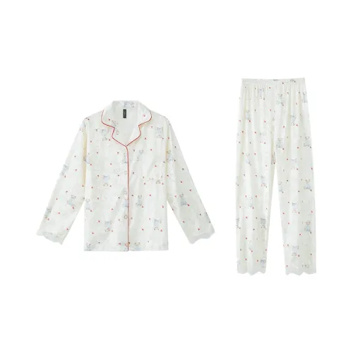 Сон Белый Женские Пижамные Комплекты
