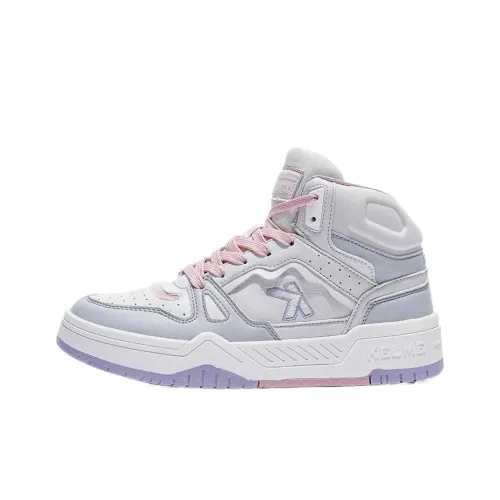 KELME Slip-resistant и устойчивый к истиранию покрытие MID Топ Повседневная обувь Женская Белый Светло-розовый