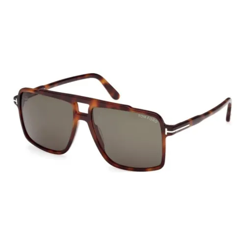 TOM FORD Ацетат Aviator Солнцезащитные очки Мужские Коричневые