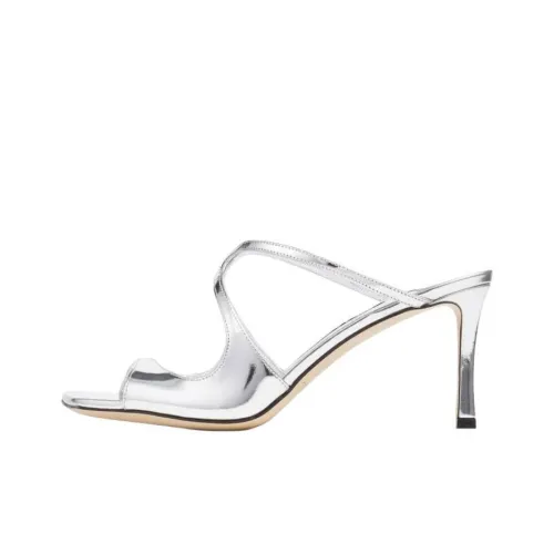 Jimmy Choo Anise Слипоны 7,5 см Женские Серебряные