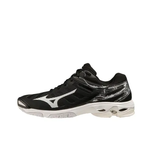 Mizuno Wave Voltage Slip-resistant Abrasion-resistant Low-top Training Shoes Unisex Black Мицубо Уэйв Волтаг Слип-резистентный Абразион-резистентный Низкий Топ Кроссовки для тренировок Унисекс Черный