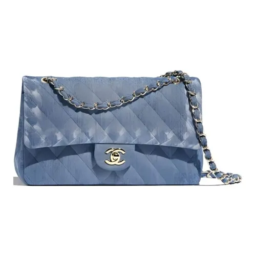 CHANEL Classic Flap CF Denim Flap Bag Chain Shoulder Bag Crossbody Bag Shoulder Bag Women's Denim Blue