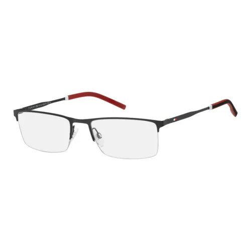 Tommy Hilfiger Металл Прямоугольные Оправы для очков Мужские Черные
