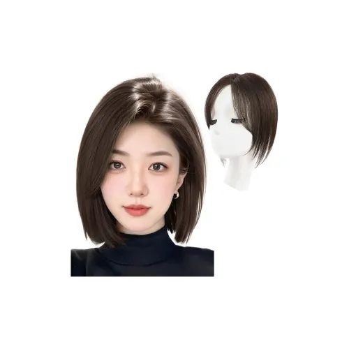 TIANKONGSHU CENTER Часть Bangs Волосы Расширение Ленты 25см Мокко