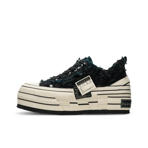 VESSEL Double Side Label Black Swan Climbing Party Low Top Canvas Shoes Unisex Black