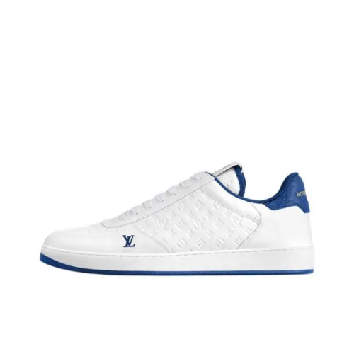 LOUIS VUITTON Rivoli Low Топ Скейтборд Кроссовки Мужские Белые Синие