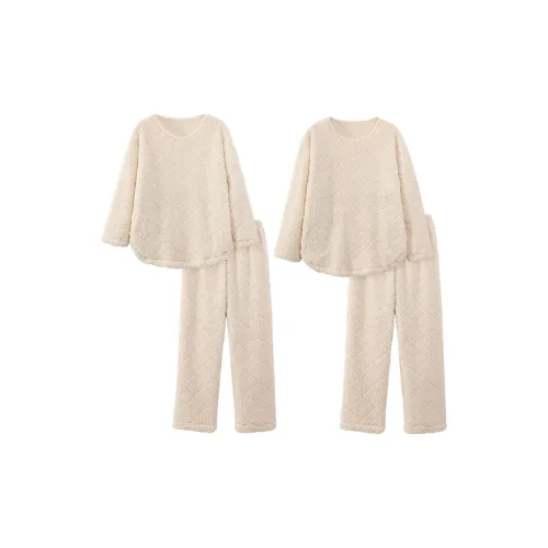 LEZIYUN Пижамный комплект унисекс абрикосовый