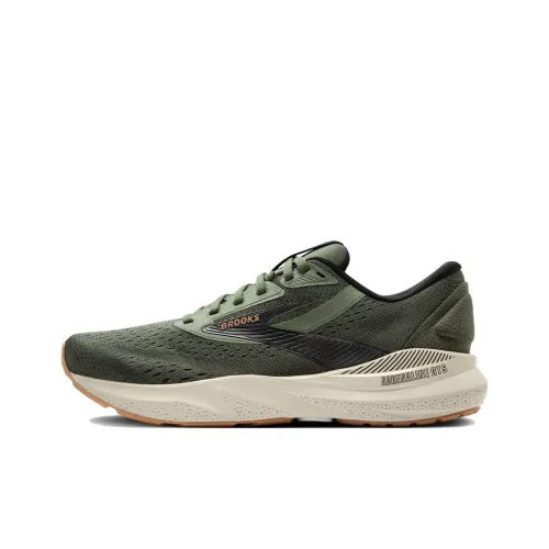 Brooks Slip-resistant Abrasion-resistant Low Top Беговые кроссовки Мужские Темно-зеленые