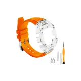 Прозрачный чехол + оранжевый ремешок + шпилька + инструмент + винты