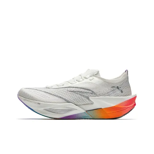 ANTA C202 6,0 PRO Slip Устойчивый к истиранию Низкий Топ Повседневные Беговые кроссовки Мужские Белый Серебряный