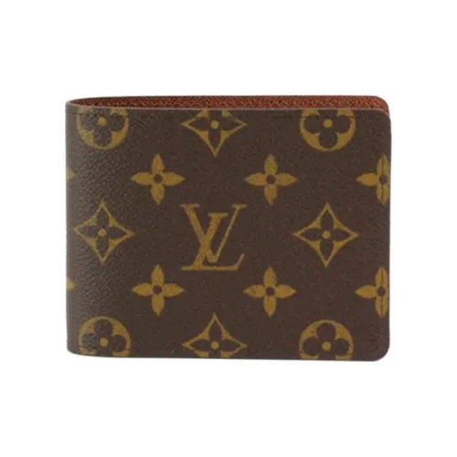 LOUIS VUITTON Multiple Monogram Холст Кошелек Унисекс Темно-коричневый