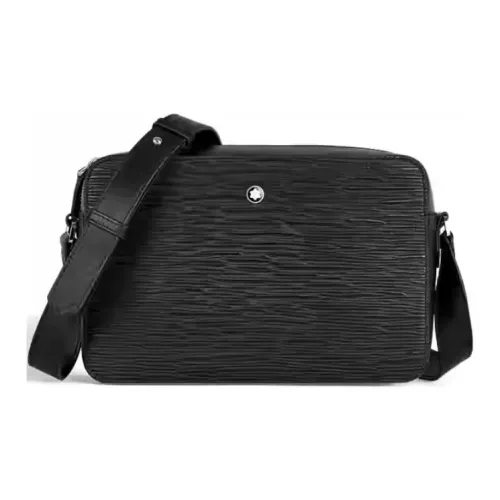 MONTBLANC Сумка через плечо из коровьей кожи Мужская Черная