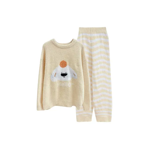 WANANNI Пижамный комплект женский желтый