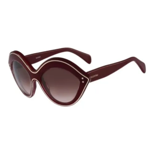 Valentino Нерегулярная форма Солнцезащитные очки Мужской Красный