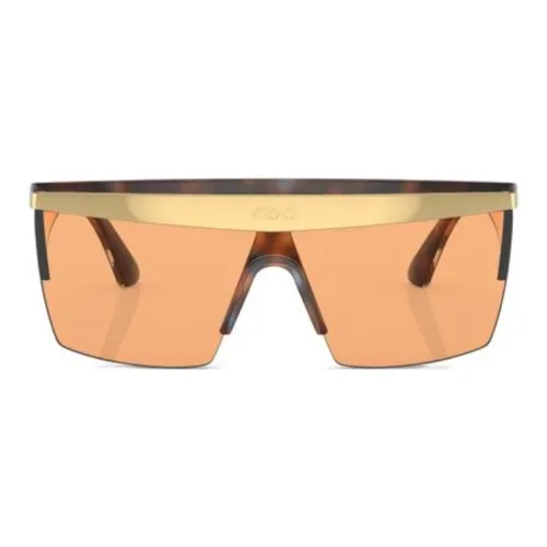 VERSACE Металл Прямоугольный Солнцезащитные очки Мужской Черепаховый