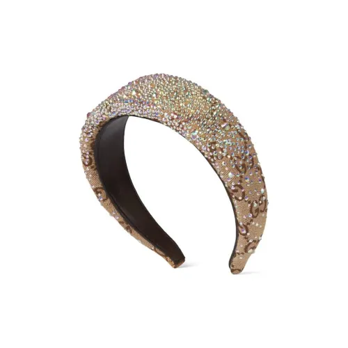 GUCCI Canvas Ободки для волос Женские CAMEL