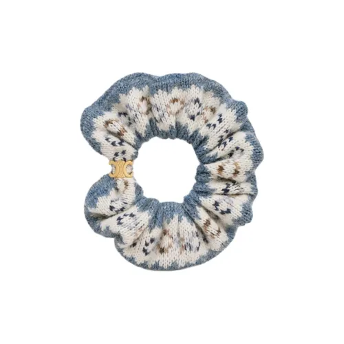 CELINE Шерсть Резинки-спирали для волос Женские Синие