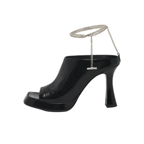 Alexander McQueen FLARE One Ремешок Сандалии 9 см Женские Черные