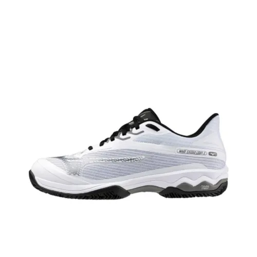Mizuno Wave Exceed Light 2 Противоскользящие Устойчивые к Износу Низкий Топ Кроссовки для Тениса Мужские Белые