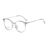 Прозрачно-серый, серебряная оправа